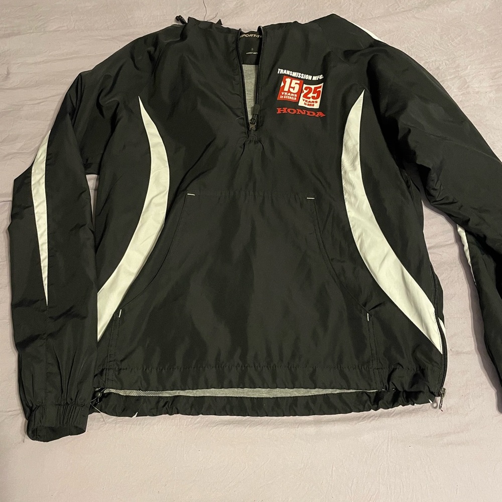 Honda Black and White Windbreaker